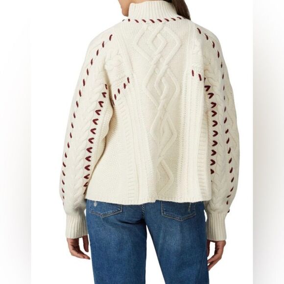 BA&SH
Eba Cable Knit Wool Blend Sweater Size M - Picture 2 of 11